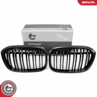 Grill BMW komplet L+P, podwójna listwa, kolor carbon, BMW X1 F48 SKV GERMANY 66SKV241