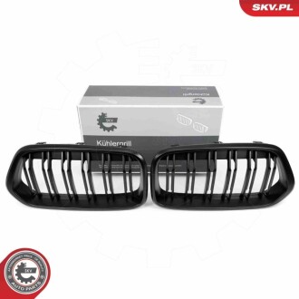 Grill BMW komplet L+P, podwójna listwa, czarny mat, BMW X2 F39 SKV GERMANY 66SKV247