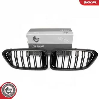 Grill BMW komplet L+P, podwójna listwa, czarny mat, BMW 6 G32 SKV GERMANY 66SKV211