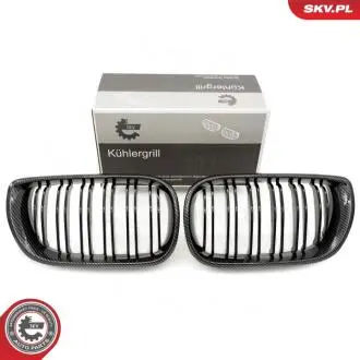 Grill BMW podwójna listwa, kolor carbon, BMW 3 E46 Facelift SKV GERMANY 66SKV084