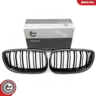 Grill BMW podwójna listwa, kolor carbon, BMW 3 E92 Coupe SKV GERMANY 66SKV111