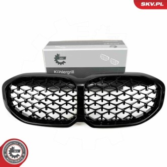 Grill BMW komplet L+P, diament, czarny połysk, BMW 1 F40 SKV GERMANY 66SKV027