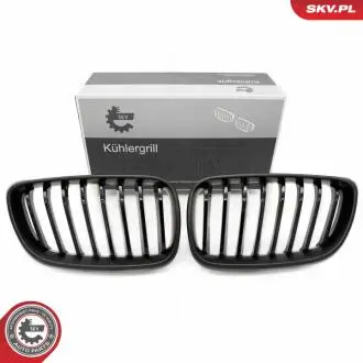 Grill BMW komplet L+P, czarny mat z połyskiem, BMW 2 F22 SKV GERMANY 66SKV031