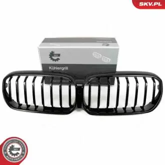 Grill BMW komplet L+P, czarny połysk, BMW 5 G30 Facelift SKV GERMANY 66SKV201