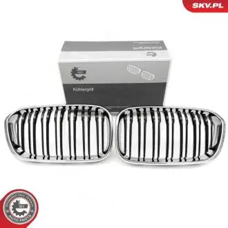 Grill BMW podwójna listwa, chrom, BMW 1 F20 Facelift SKV GERMANY 66SKV023