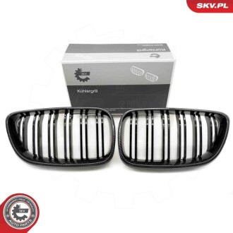 Grill BMW podwójna listwa, kolor carbon, BMW 2 F22 SKV GERMANY 66SKV035