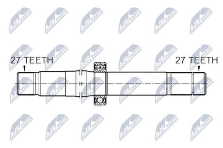 DRIVESHAFT NTY NWP-ME-003 (фото 1)