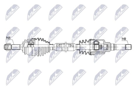 DRIVESHAFT NTY NPW-PE-113