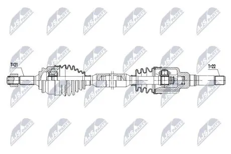 DRIVESHAFT NTY NPW-PE-113