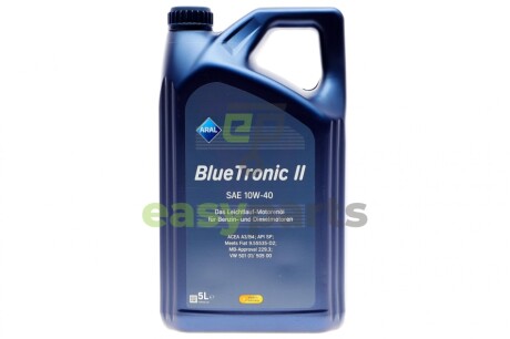 Олива 10W40 Blue Tronic II (5L) (ACEA A3/B4 ARAL AR-15F471