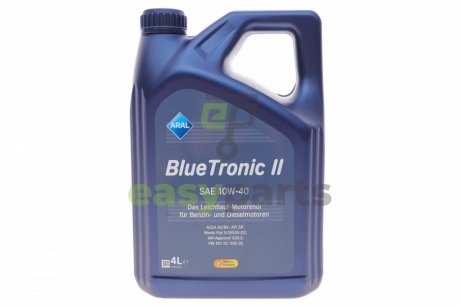 Олива 10W40 Blue Tronic II (4L) (VW501 00/505 00/MB 229.3) = AR-15F075 ARAL AR-15F470 (фото 1)