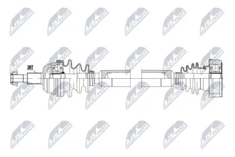 DRIVESHAFT NTY NPW-VW-200