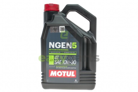 Олива 10W30 NGEN 5 4T (4L) (API SP/JASO MA2) (111828) MOTUL 839041