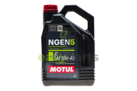 Олива 10W40 NGEN 5 4T (4L) (API SP/JASO MA2) (111830) MOTUL 839141 (фото 1)