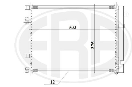 Радіатор кондиціонера ERA 667197