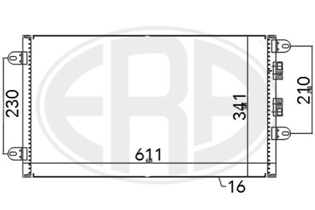 Радіатор кондиціонера ERA 667099