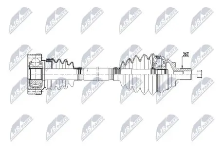 DRIVESHAFT NTY NPW-VW-213