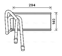 Радиатор отопителя салона Range Rover Sport 05>13 AVA COOLING AUA6226