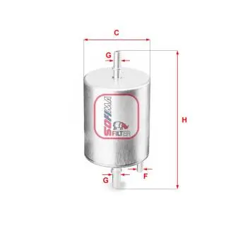 Фільтр паливний Audi R8 4.2/5.2 FSI 09-15 (OE line) SOFIMA S1919B