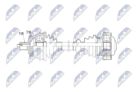 DRIVESHAFT NTY NPW-AU-111