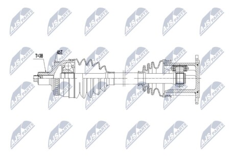 DRIVESHAFT NTY NPW-AU-112