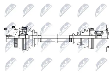 DRIVESHAFT NTY NPW-AU-101