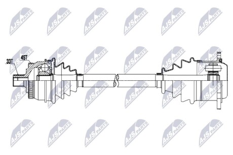 DRIVESHAFT NTY NPW-AU-097 (фото 1)