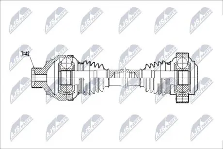 DRIVESHAFT NTY NPW-AU-080