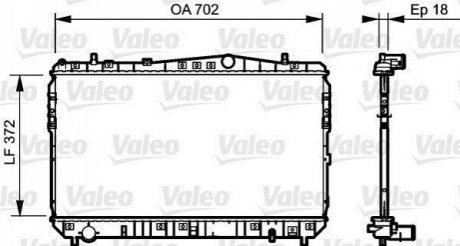 Радіатор Valeo 735159