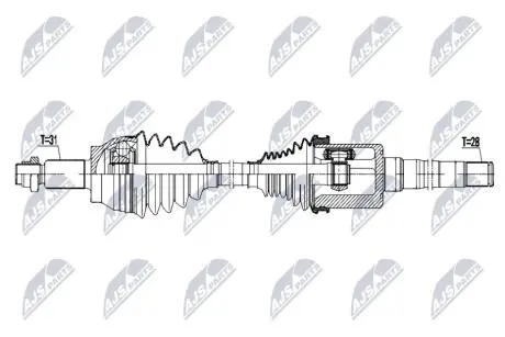 DRIVESHAFT NTY NPW-LR-031