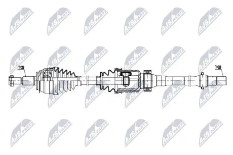 DRIVESHAFT NTY NPW-MZ-102
