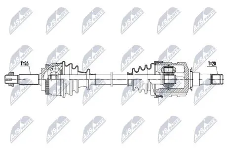 DRIVESHAFT NTY NPW-TY-190