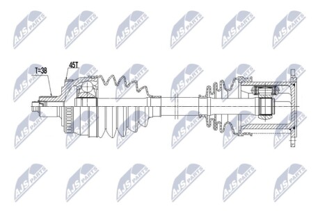 DRIVESHAFT NTY NPW-AU-114