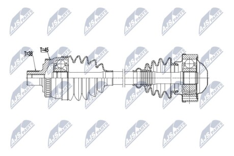 DRIVESHAFT NTY NPW-AU-109