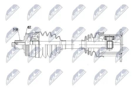 DRIVESHAFT NTY NPW-AU-113