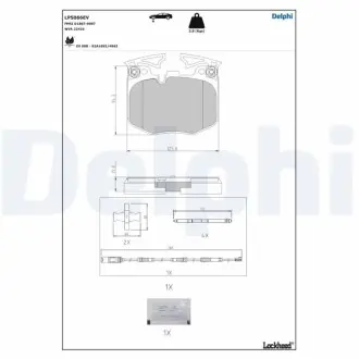 Автозапчасть Delphi LP5066EV