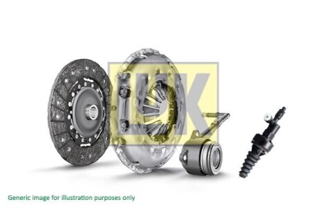 Комплект зчеплення Skoda Fabia/Roomster/VW Polo 1.2i 06-15 (d=200mm) (+вижимний) LuK 620 3324 21