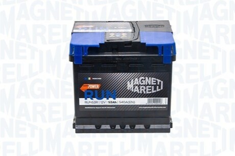 AKUMULATOR 12V 53AH/540A L- 207X175X190 RUN MAGNETI MARELLI RUN53R