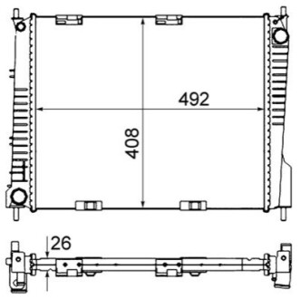 CHЭODNICA RENAULT CLIO III/CLIO GRANDTOUR 1,4/1,5DCI/1,6 08- MAHLE / KNECHT CR841000S (фото 1)