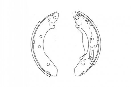 Колодки гальмівні (задні) Honda Civic 94-01 (барабанні) (203x38) KAVO PARTS KBS2911