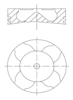 Piston MAHLE / KNECHT 007PI00163000 (фото 1)