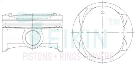 Фото поршни ремонт (+0.25мм) (к-кт на мотор) Toyota 1NZ-FXE TEIKIN 46371025 Поршни ремонт (+0.25мм) (к-кт на мотор) Toyota 1NZ-FXE TEIKIN 46371025