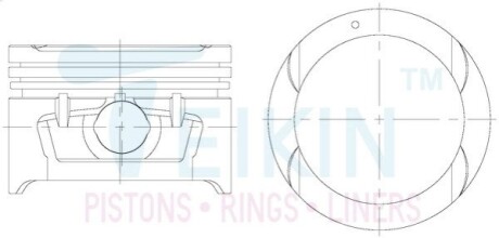 Поршни ремонт +1.00mm(к-кт на мотор) TEIKIN 49105100