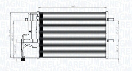 Конденсер кондиціонера MAGNETI MARELLI BC844