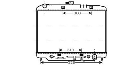AVA OPEL Радіатор охолодження двиг. MONTEREY A 3.1, 3.2 91-, ISUZU AVA COOLING OL2180
