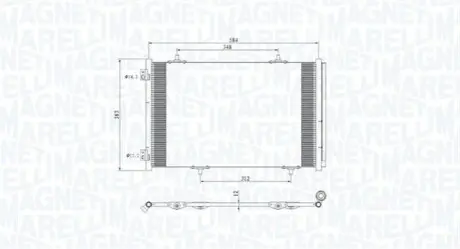 Конденсер кондиціонера MAGNETI MARELLI BC812