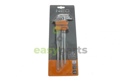 Набір ключів Г-под. Torx T10-T50 (знято з виробництва) NEO TOOLS 09-516