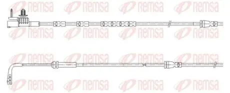 LAND ROVER Датчик зносу гал. колодок (перед) RANGE ROVER EVOQUE 1.5 20-, 2.0 18- REMSA 001196