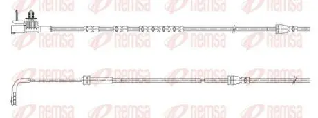 LAND ROVER Датчик зносу гал. колодок (перед) RANGE ROVER EVOQUE 1.5 20-, 2.0 18- REMSA 001195