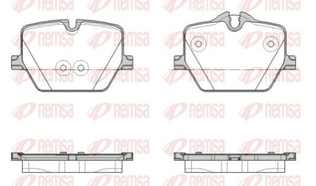 BMW Колодки гальмівні задні 2 (G42, G87), G20, G80, G28, G21, G81, G22 REMSA 1875.00